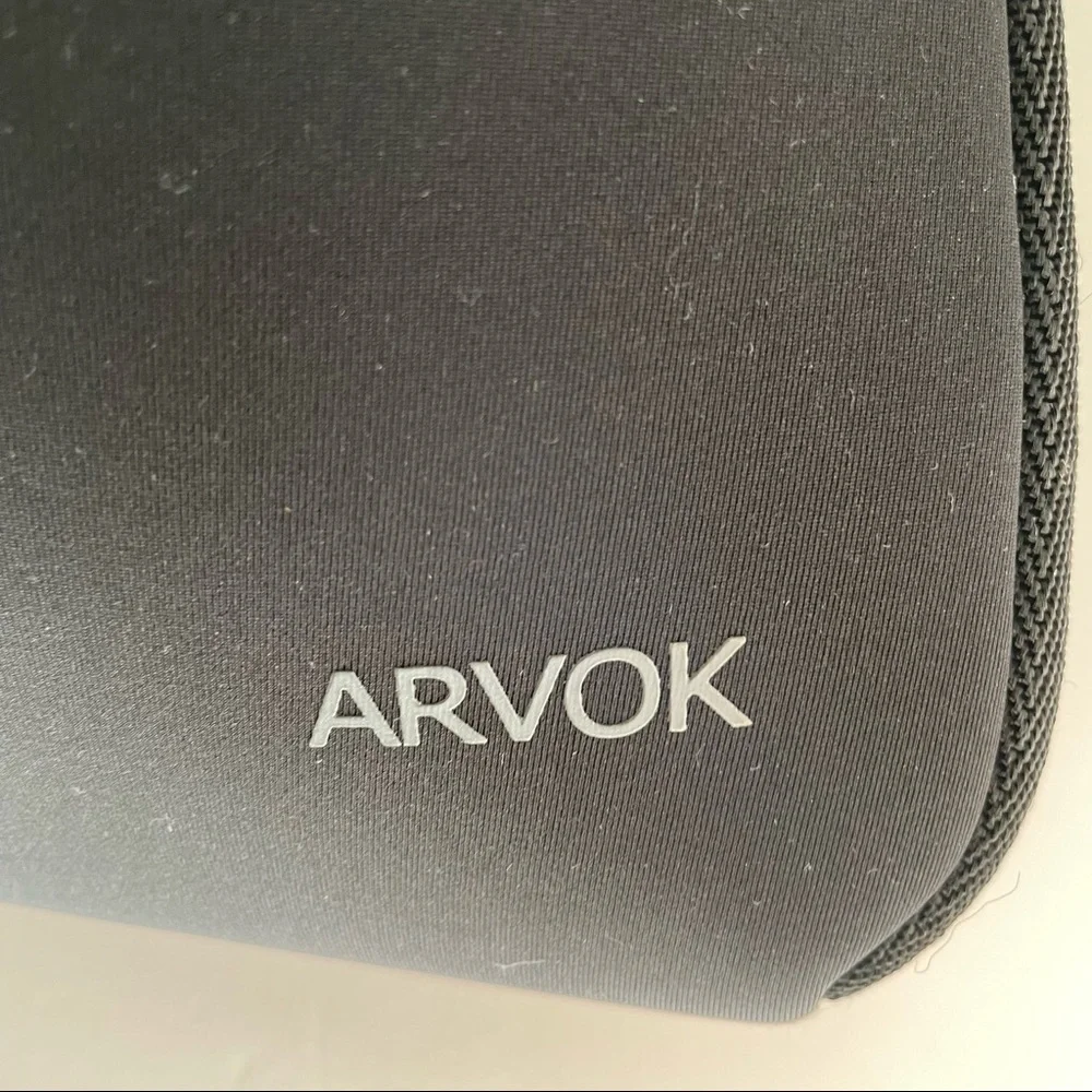 Foam Black Zippered Laptop Case by ARVOK